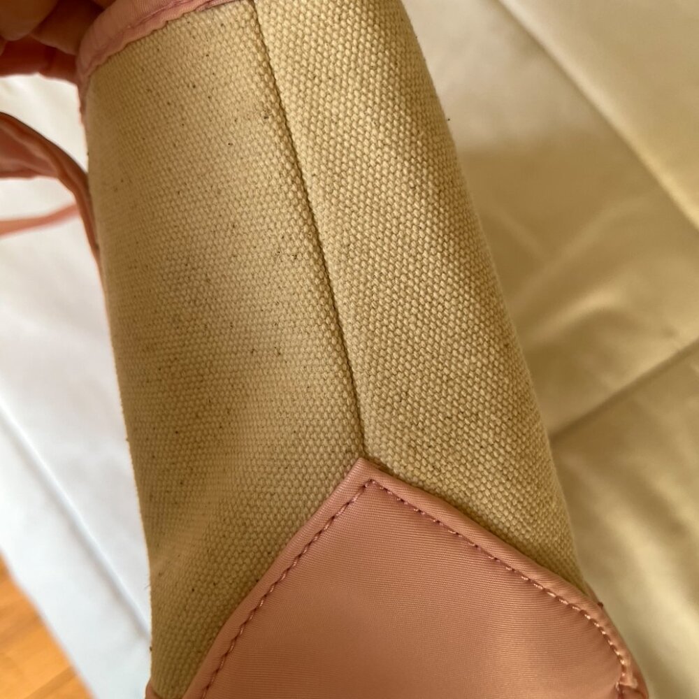 Stoney Clover Lane Canvas Mini Shopper Tote Bag - Canvas / Pink - Picture 6 of 6